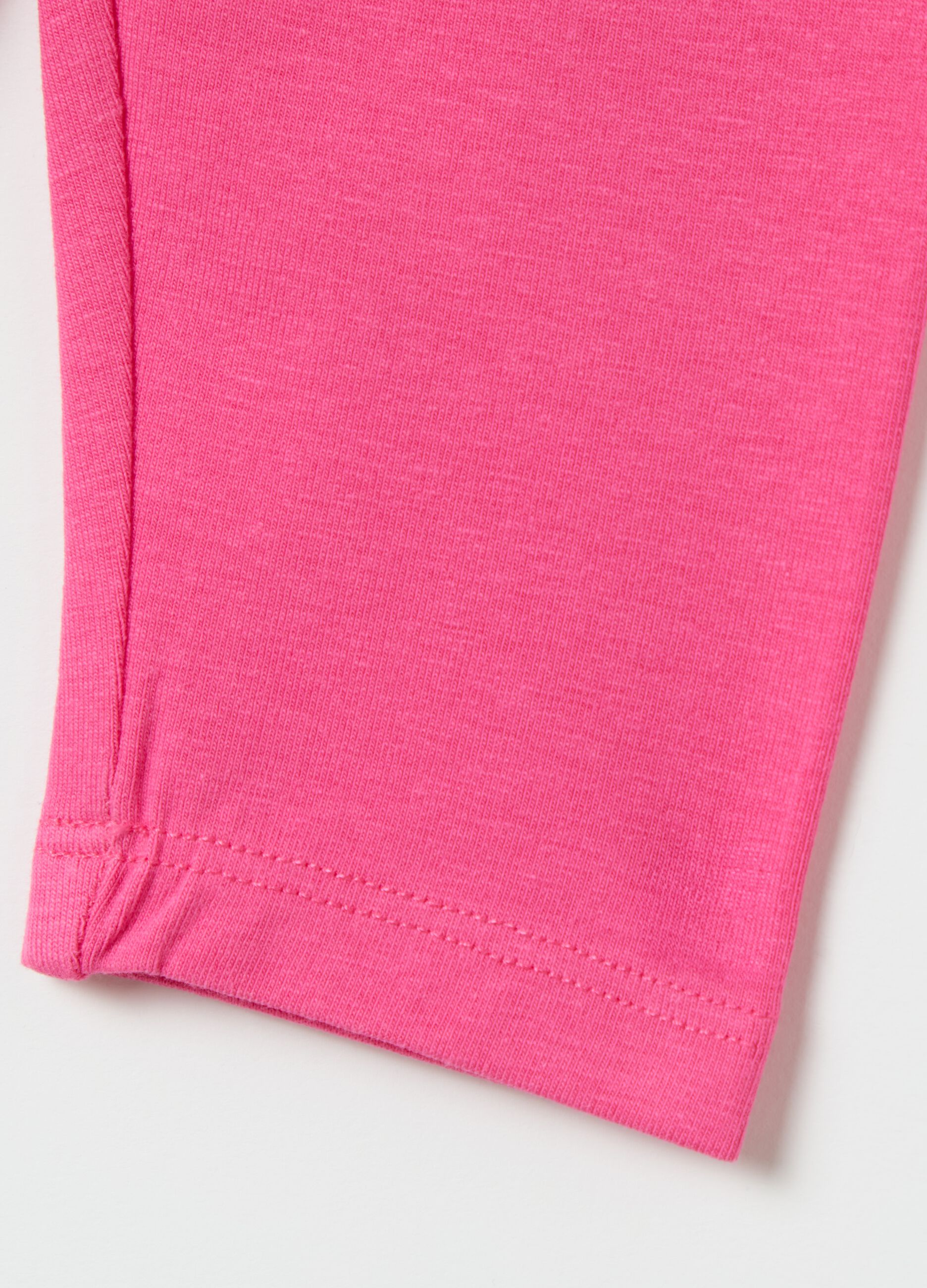 Stretch cotton leggings