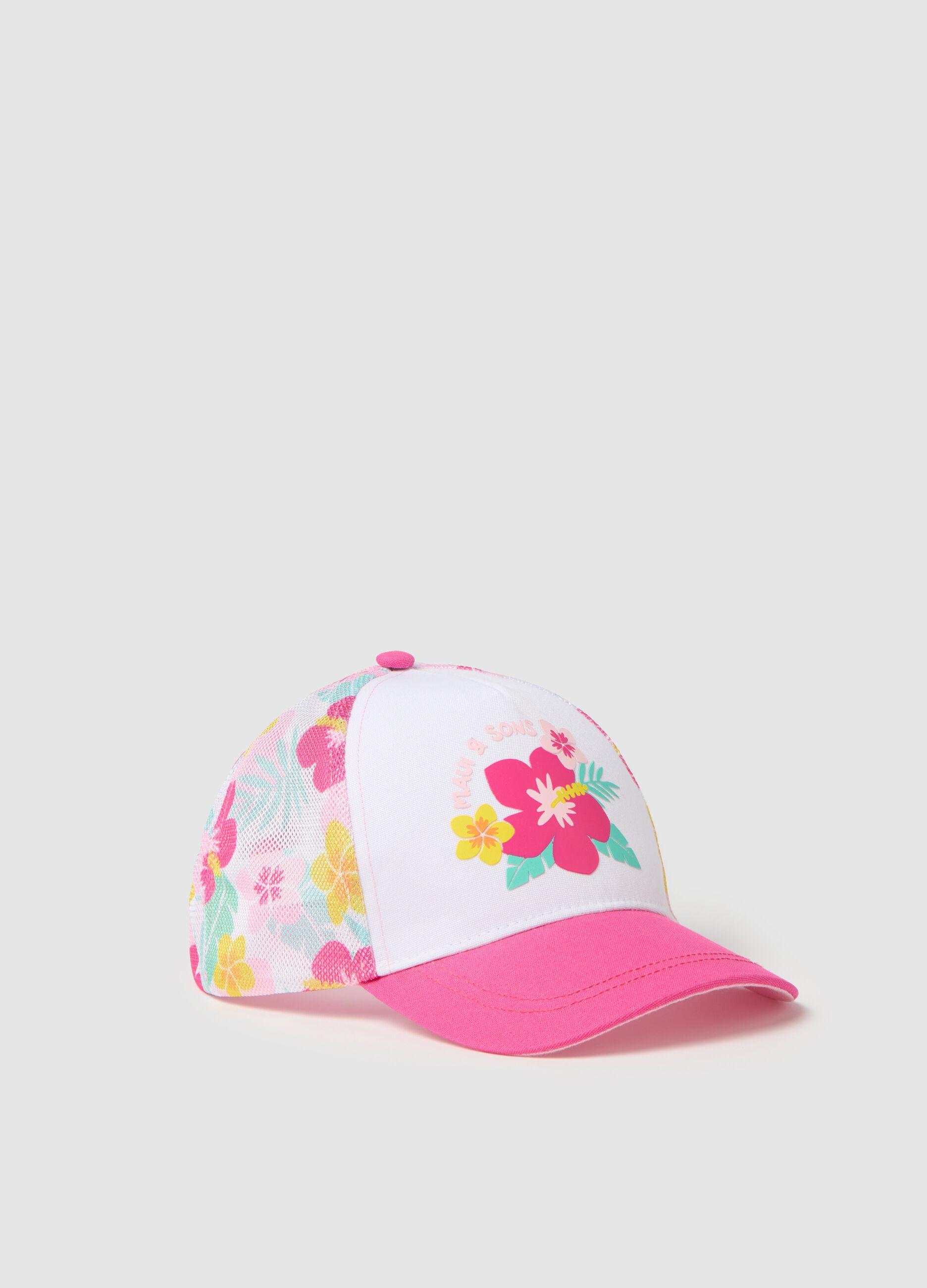 Floral Print Baseball Cap