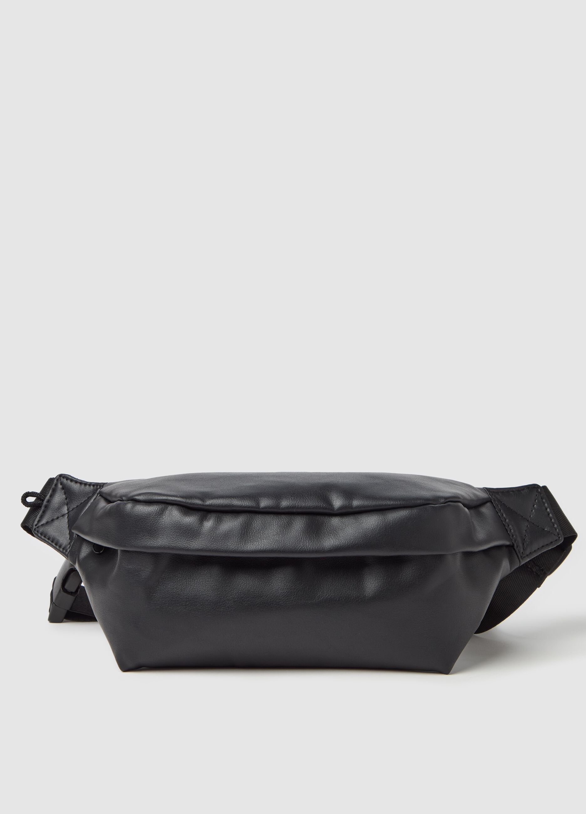 Bum bag in glossy fabric