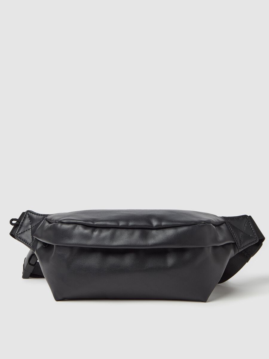 Bum bag in glossy fabric_0