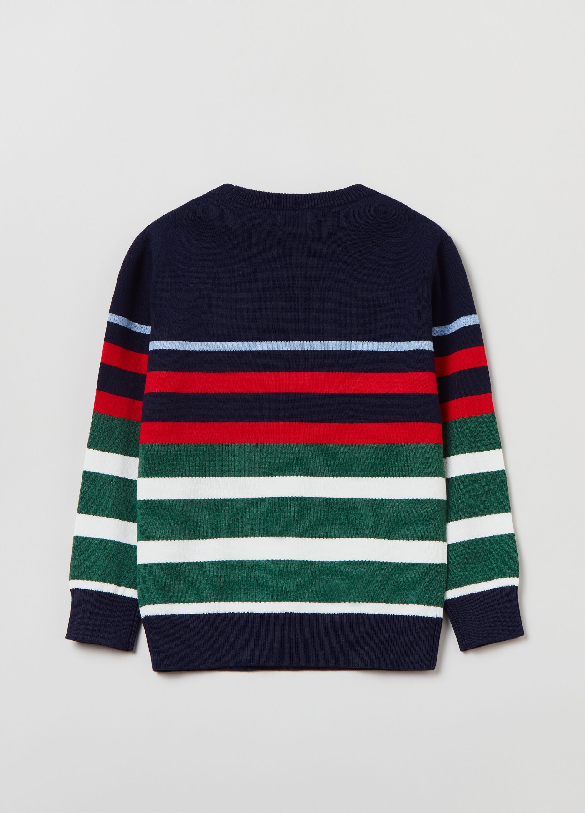 Pullover in maglia a righe_2