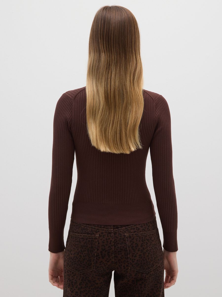 Dolcevita marrone in misto viscosa_2