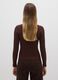 Brown turtleneck in viscose blend_2
