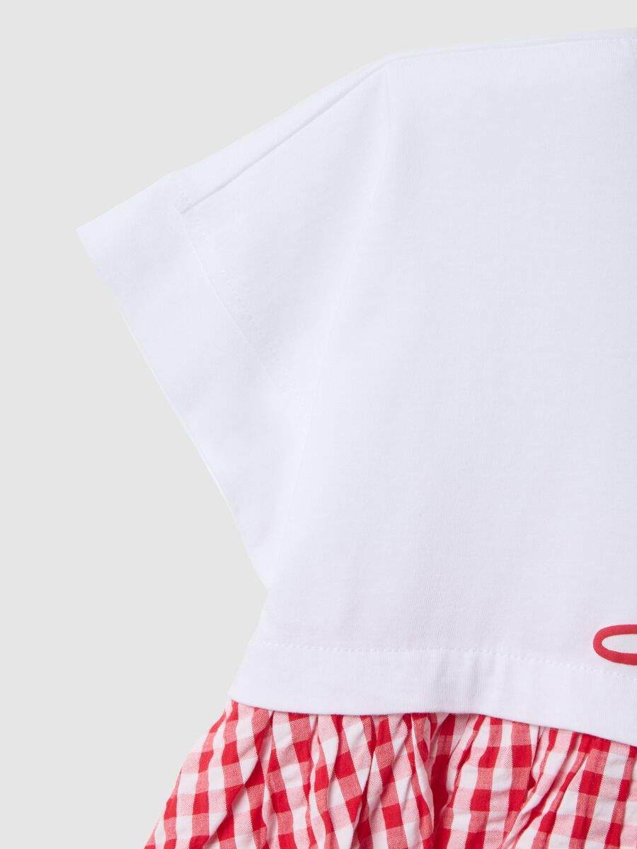 Vestito in puro cotone multicolor da bambina regular fit con Minnie_3