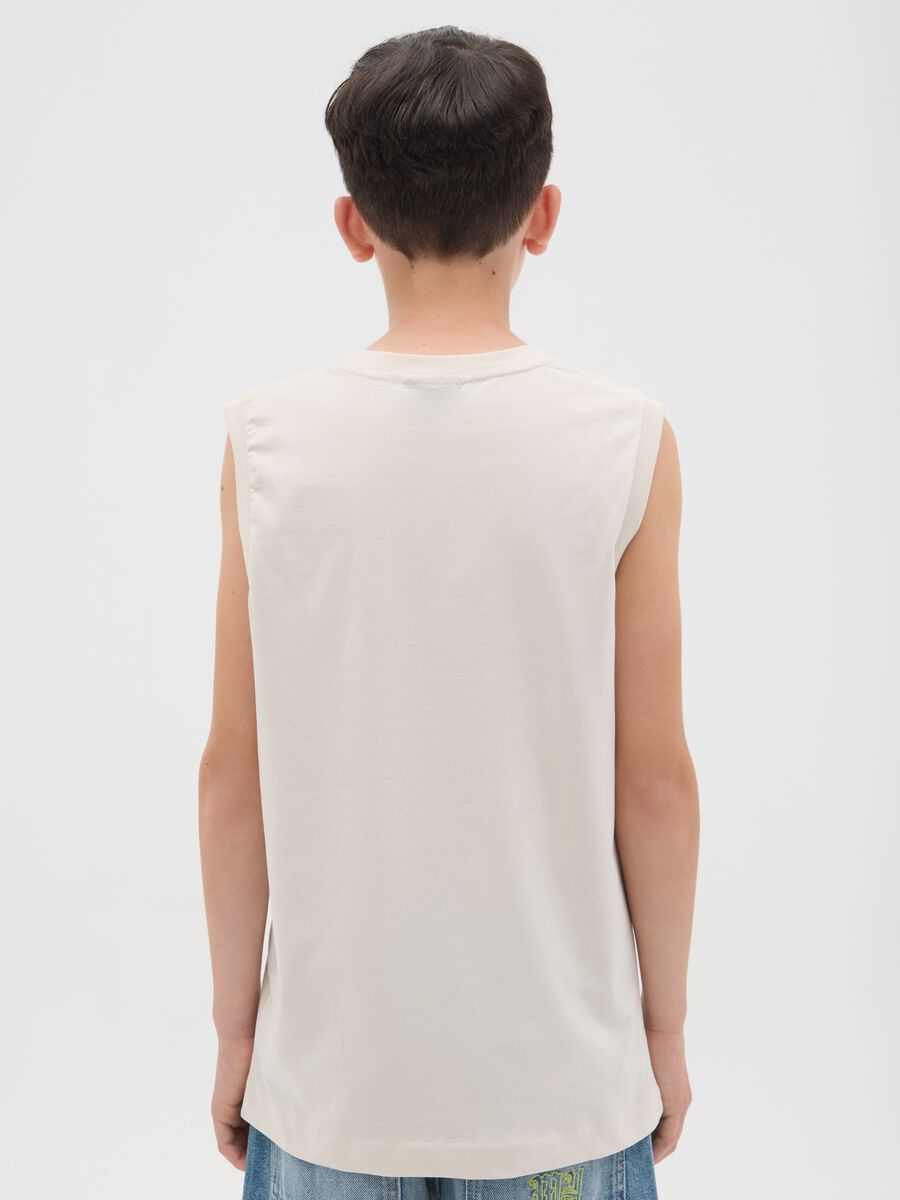 White NBA Los Angeles Lakers Cotton Vest_1