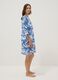 Multicoloured pure cotton kaftan with floral print_2