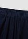Pantaloni blu navy in puro cotone a coste regular fit_1