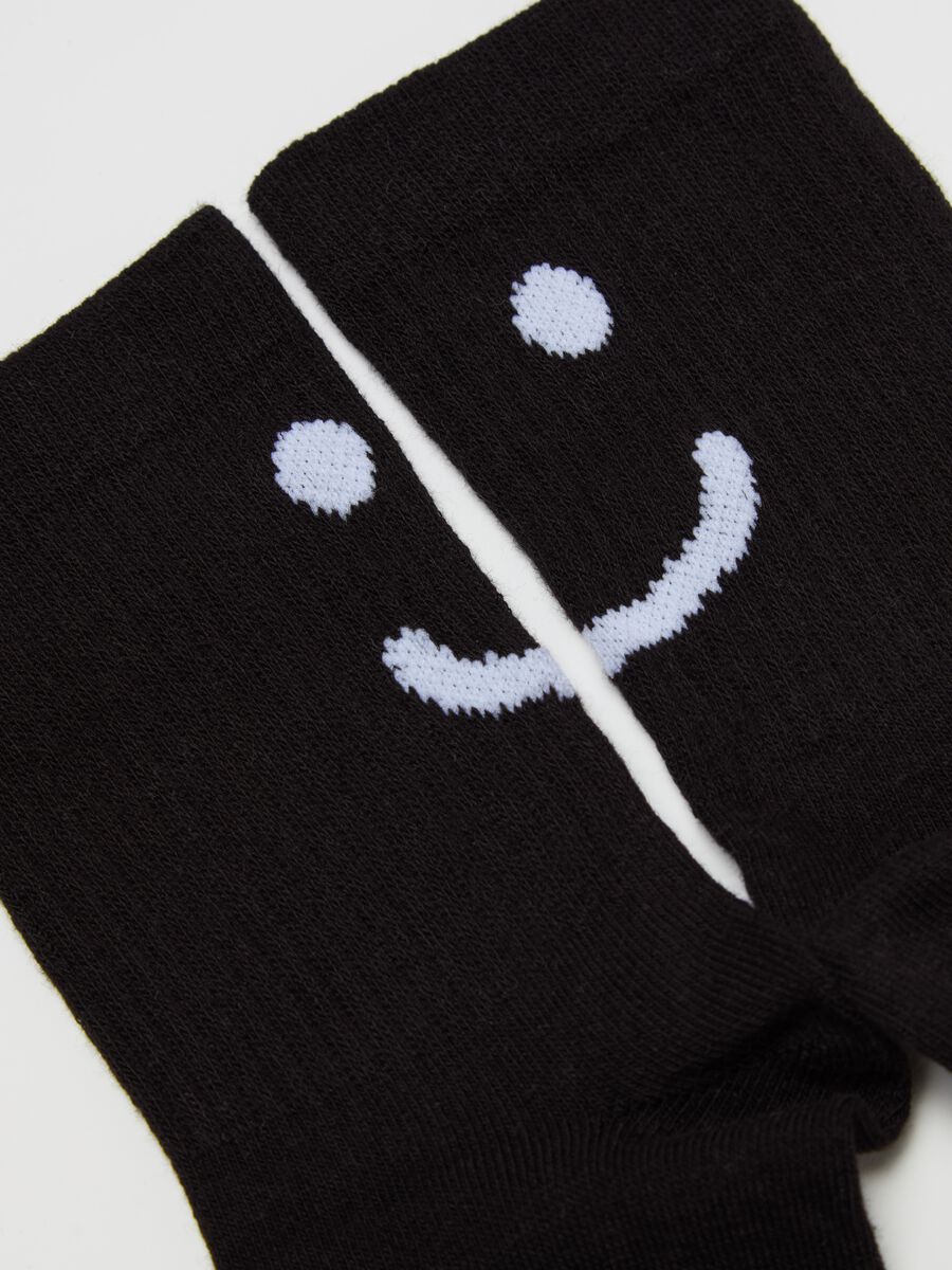 Two-pack short socks with smile_1