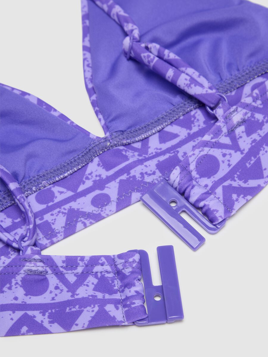 Bikini da ragazze in misto elasticizzato viola_2