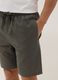 Green cotton and linen-blend regular-fit pyjama shorts_3