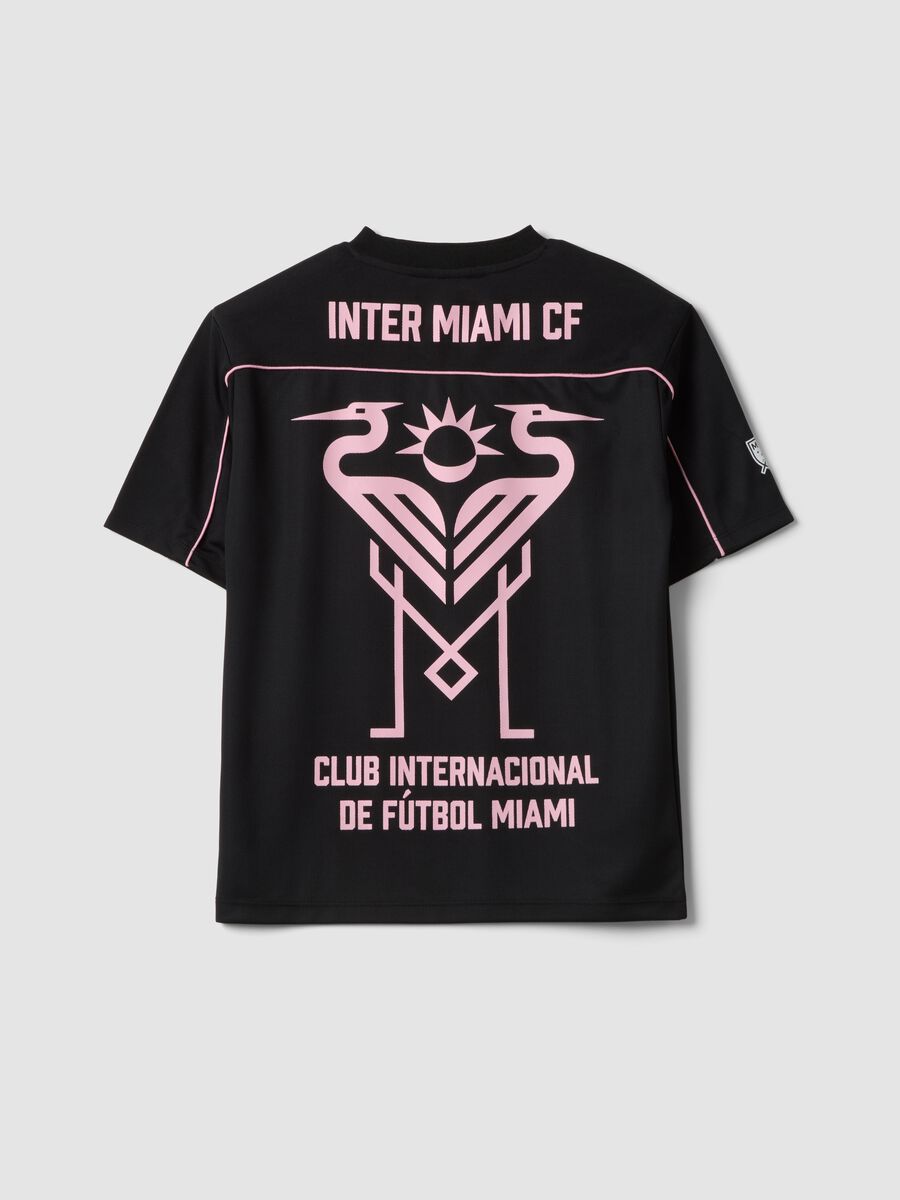 T-shirt in puro cotone nero regular fit Inter Miami CF_1