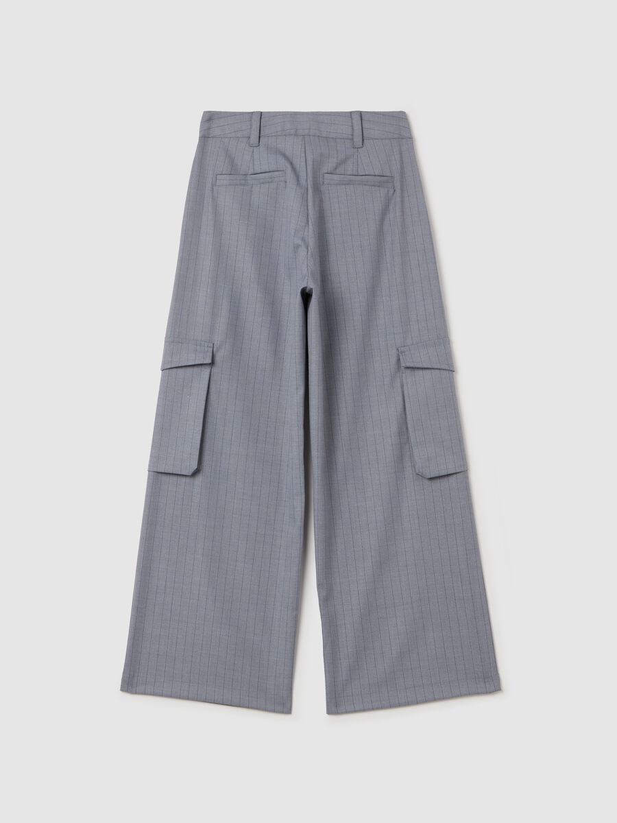 Pinstriped cargo trousers_4