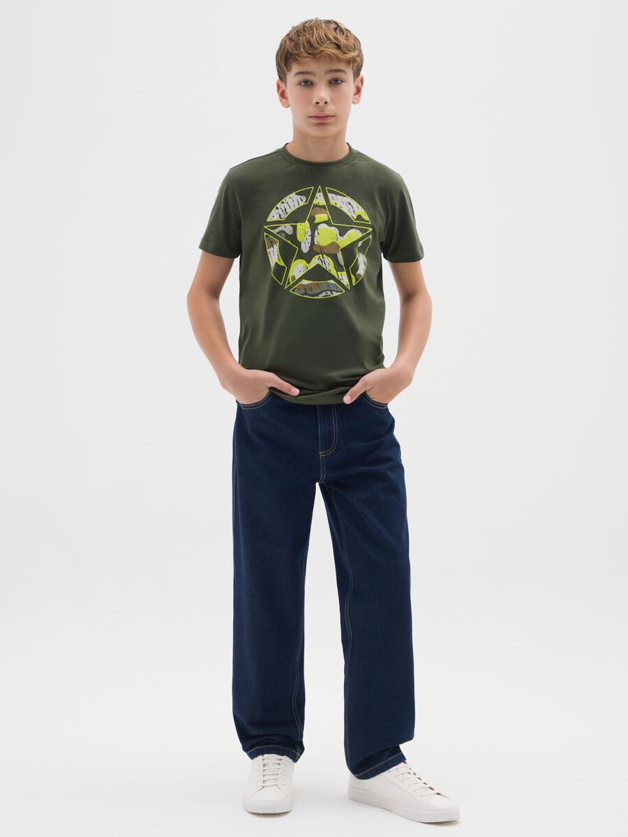 Boys' Pure Cotton Blue Relaxed-Fit Jeans_0