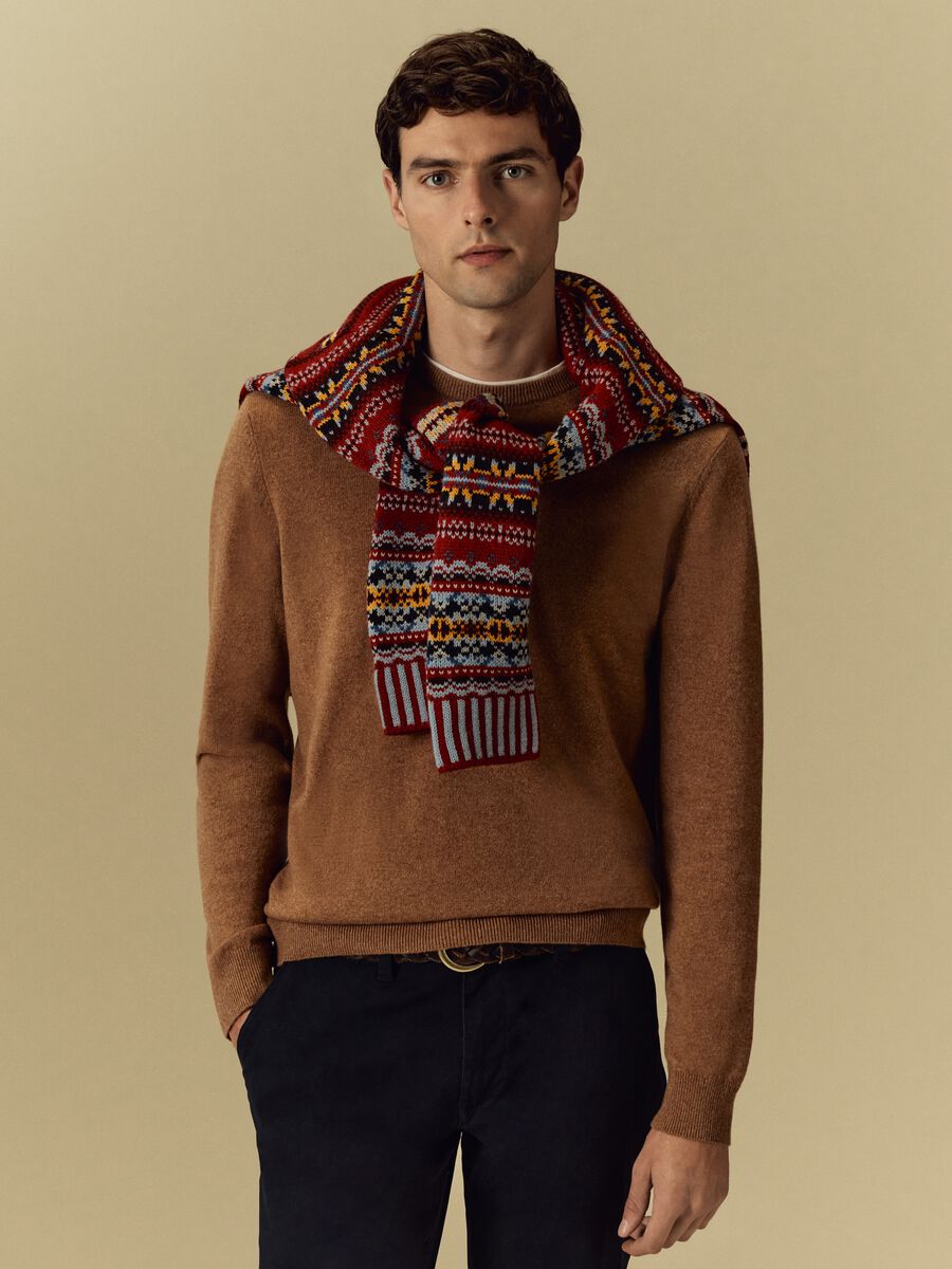 Pullover girocollo in cashmere_0