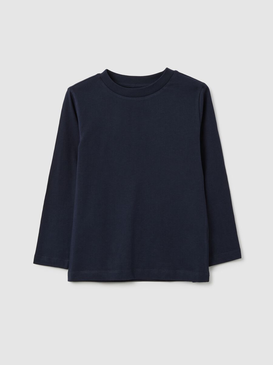 Children's blue pure cotton regular fit jumper_0