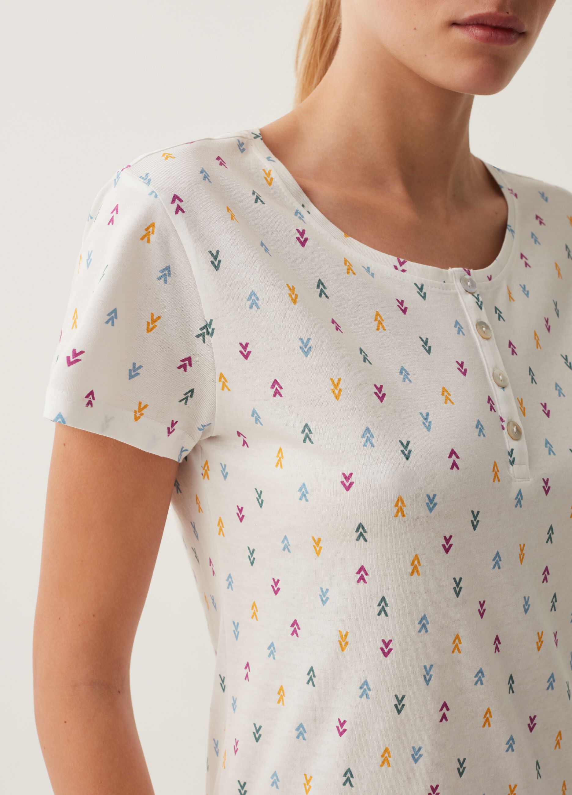 Camicia da notte con stampa all-over_3