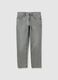 Men's regular fit grey pure cotton jeans_4