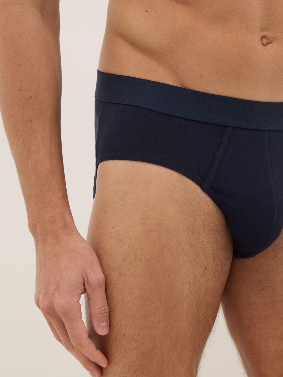 Multicolour regular fit cotton stretch tripack briefs_3
