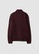 Maglia viola Half zip regular fit a maniche lunghe_2