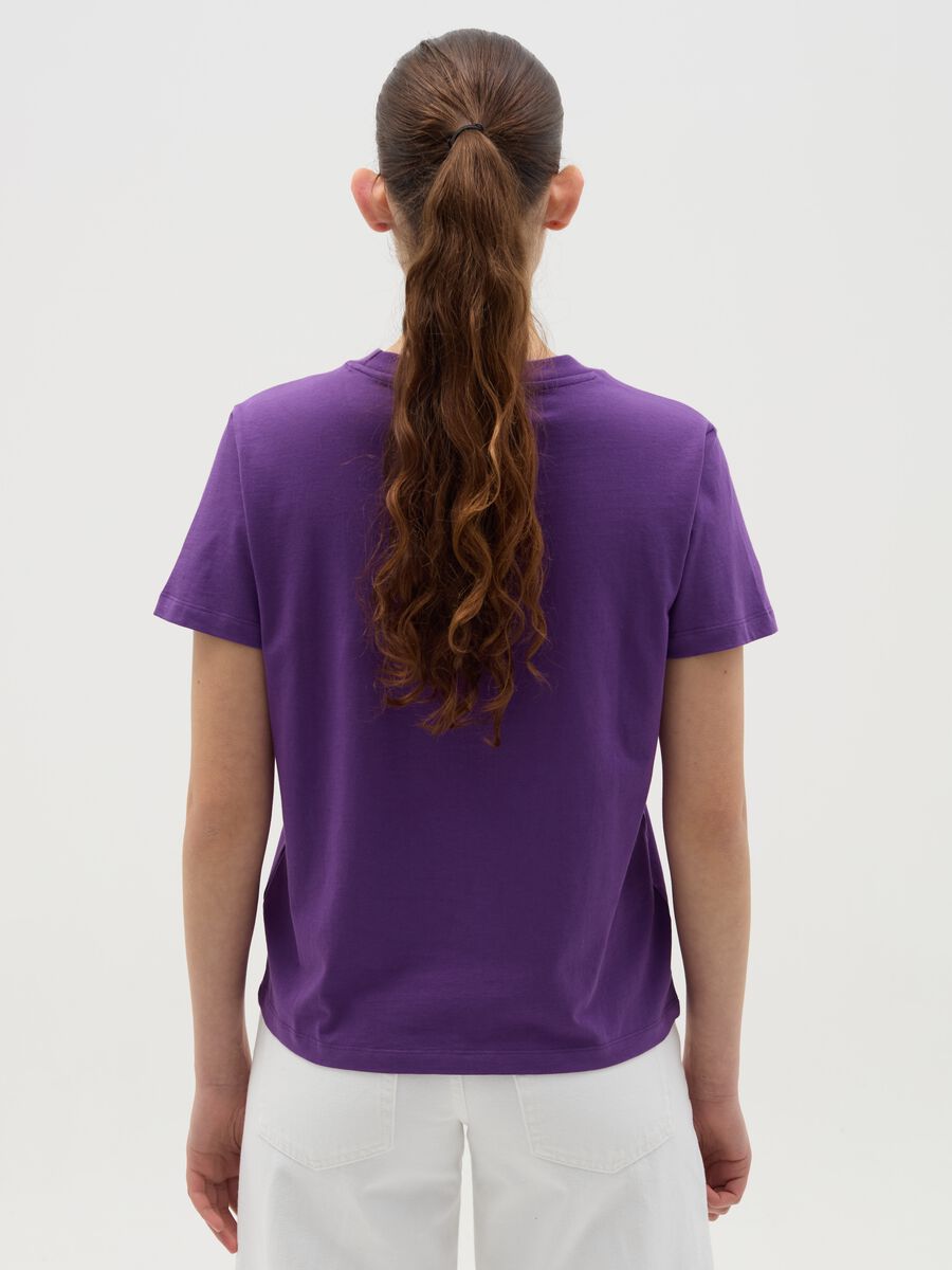 Purple T-shirt with Hard Rock Café Los Angeles print_2