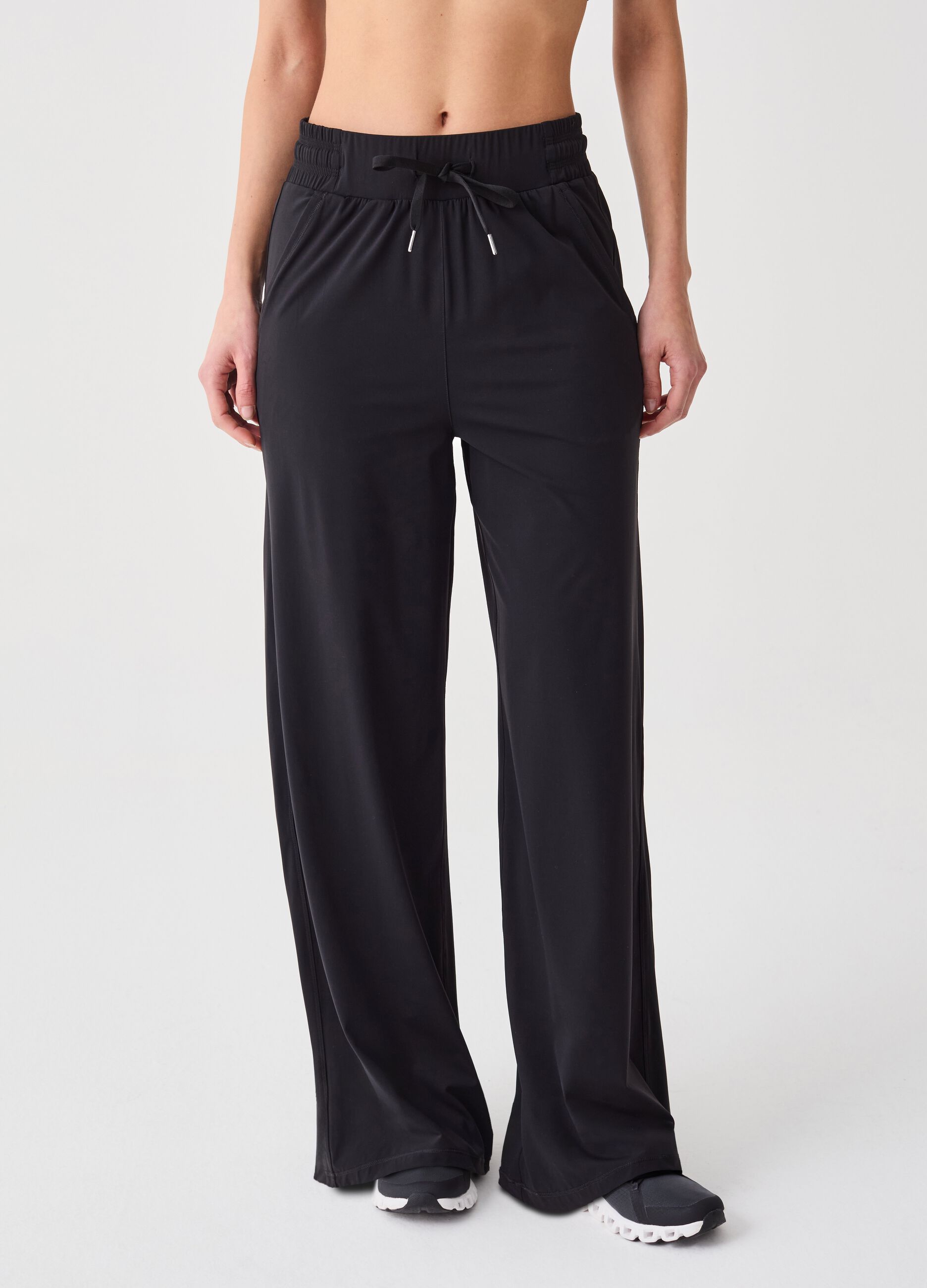 ALTAVIA STUDIO wide-leg trousers with drawstring
