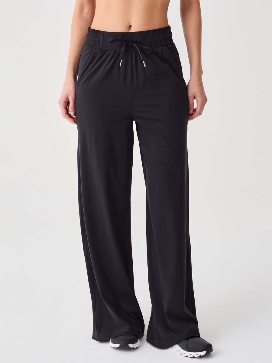 ALTAVIA STUDIO wide-leg trousers with drawstring_1