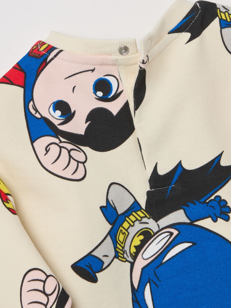 Cotton jogging set with Batman and Superman print_2