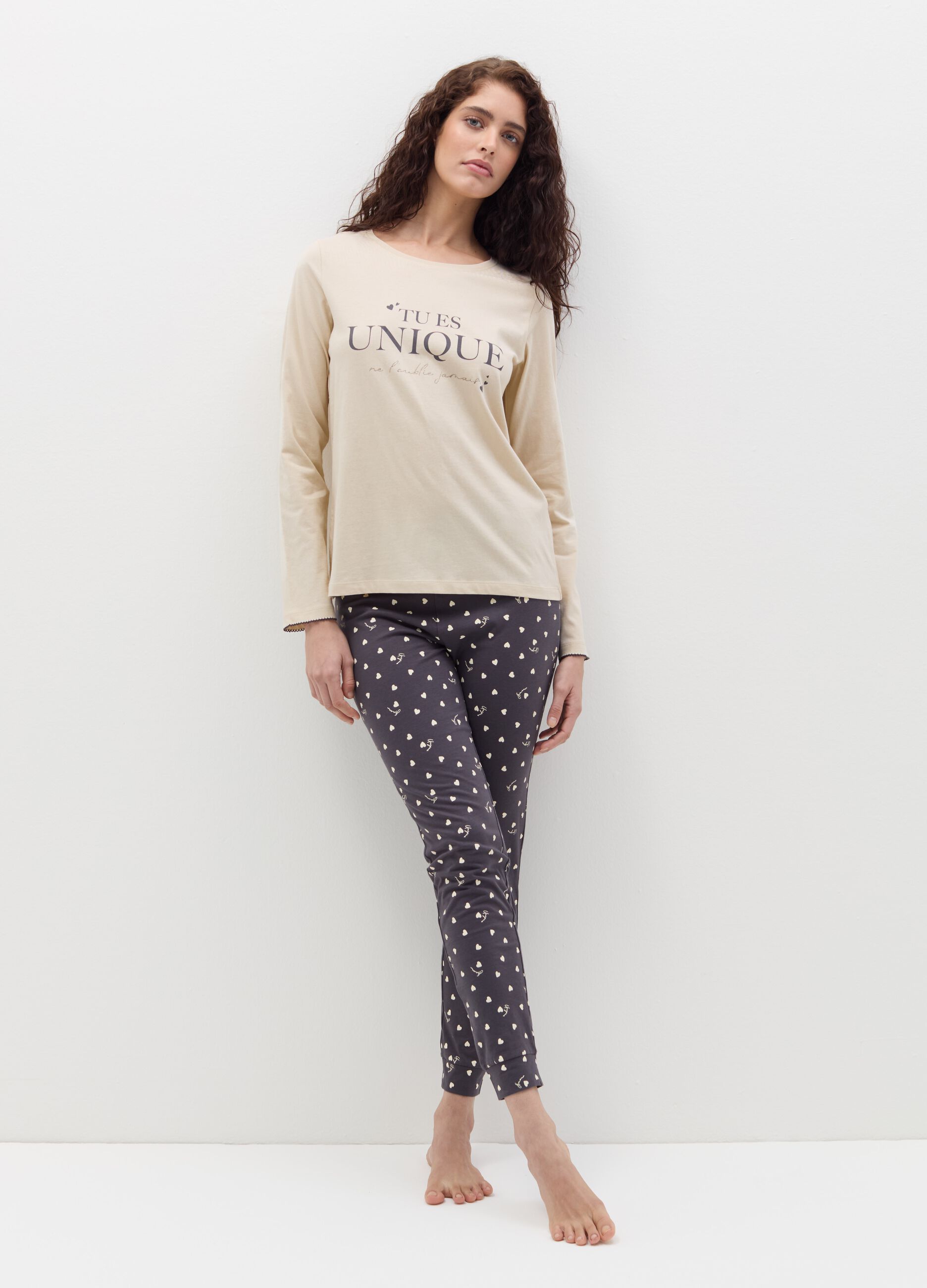Pyjama trousers with all-over print
