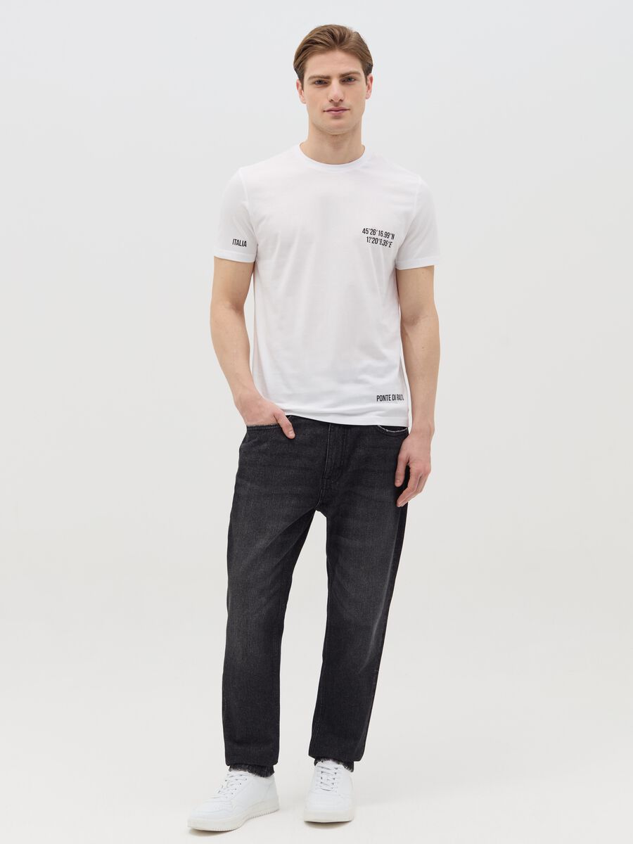 Cotton T-shirt with "Ponte di Rialto" print_1