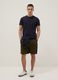 Green cotton-blend cargo Bermuda shorts_0