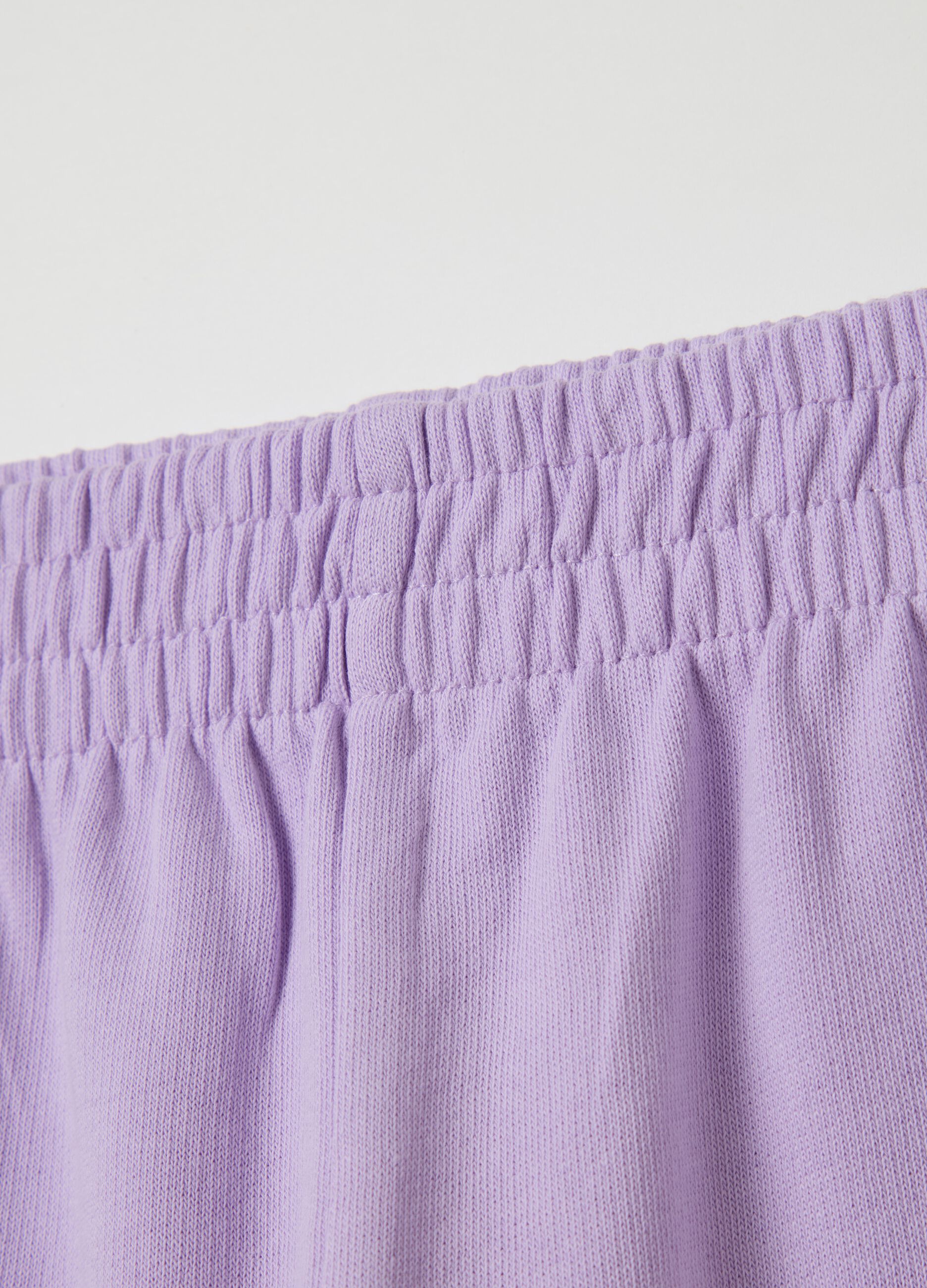 Cargo joggers with elasticated edging