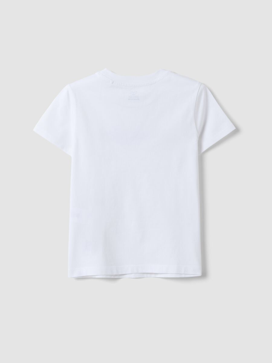 White pure organic cotton T-shirt with &ldquo;Stargirl&rdquo; print for girls_4