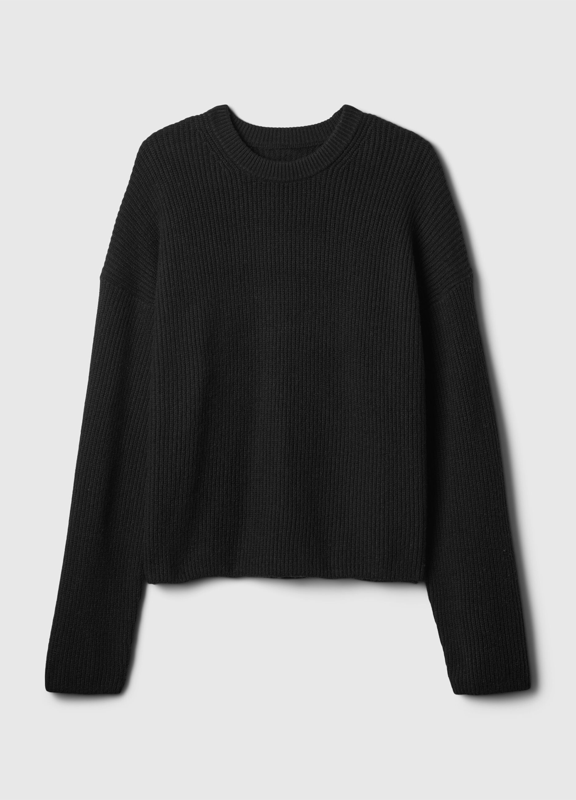 Pullover with ribbed design