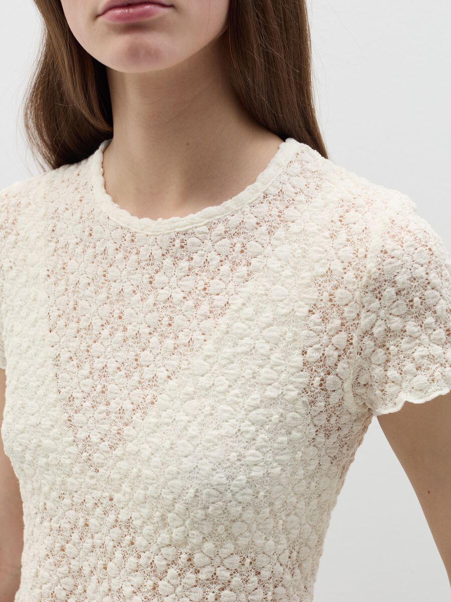 T-shirt with lace motif_2