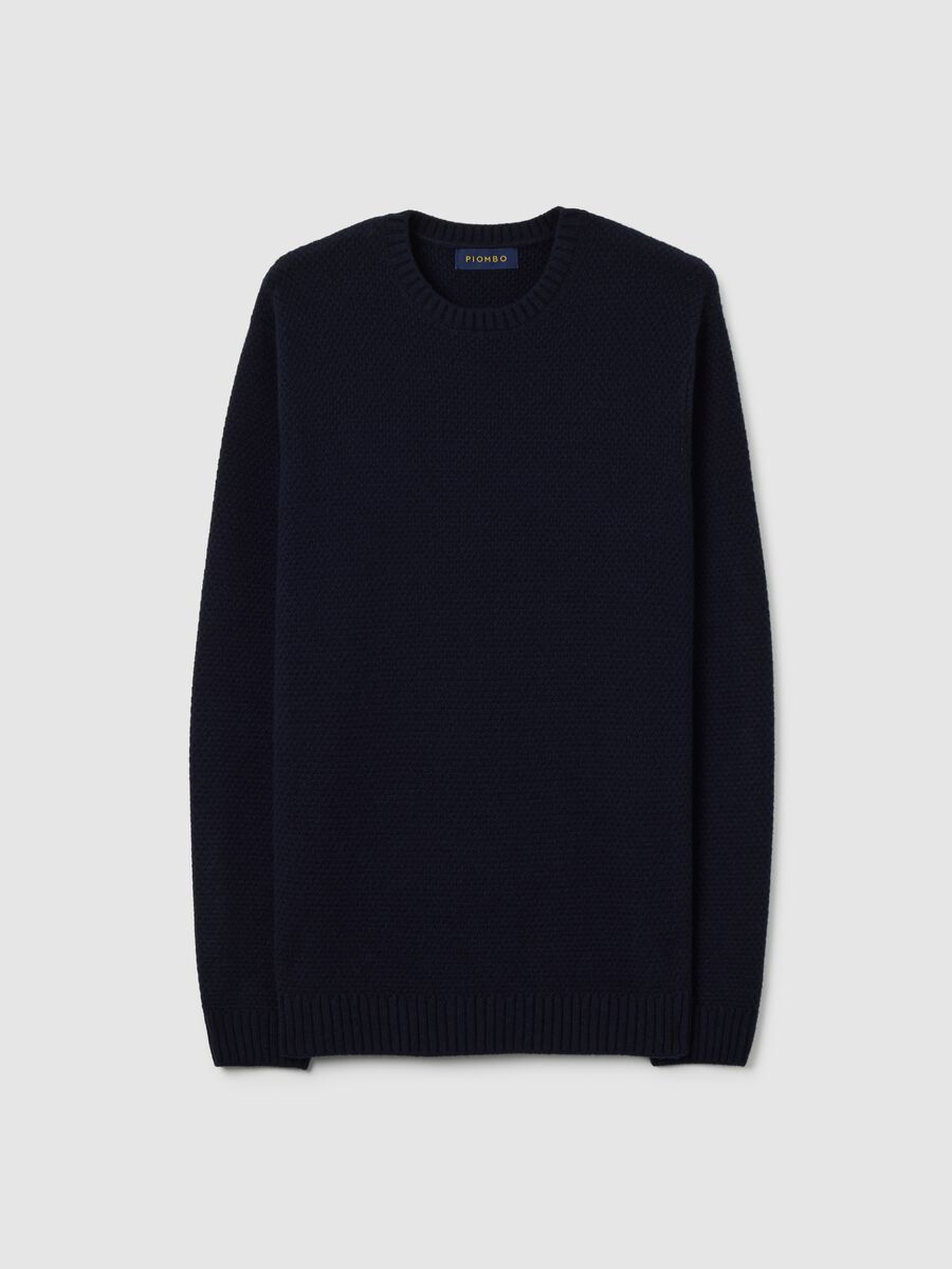 Blue Pure Wool Sweater Regular Fit_4