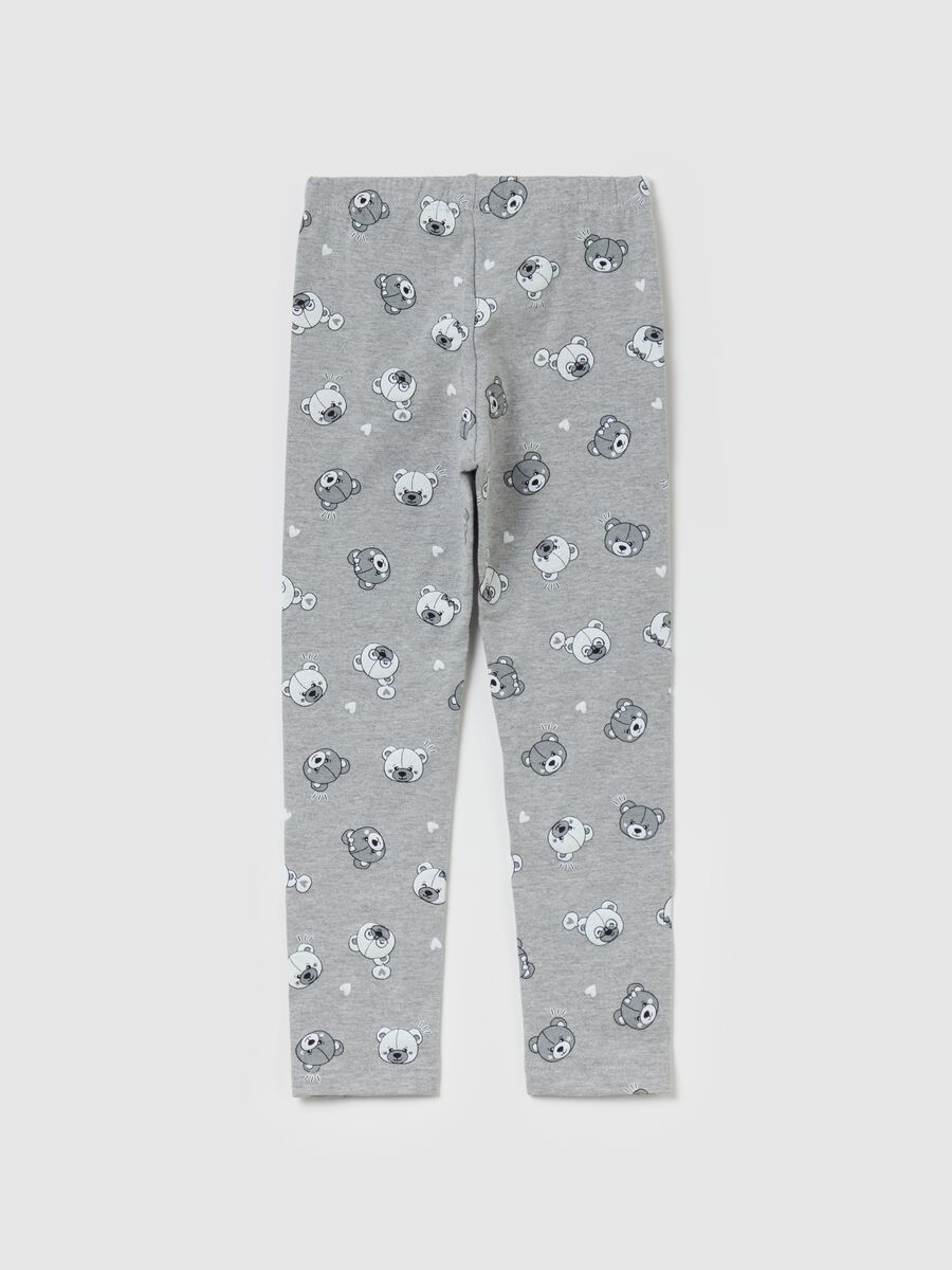 Printed stretch cotton leggings_1