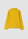 T-shirt gialla dolcevita in puro cotone organico_1