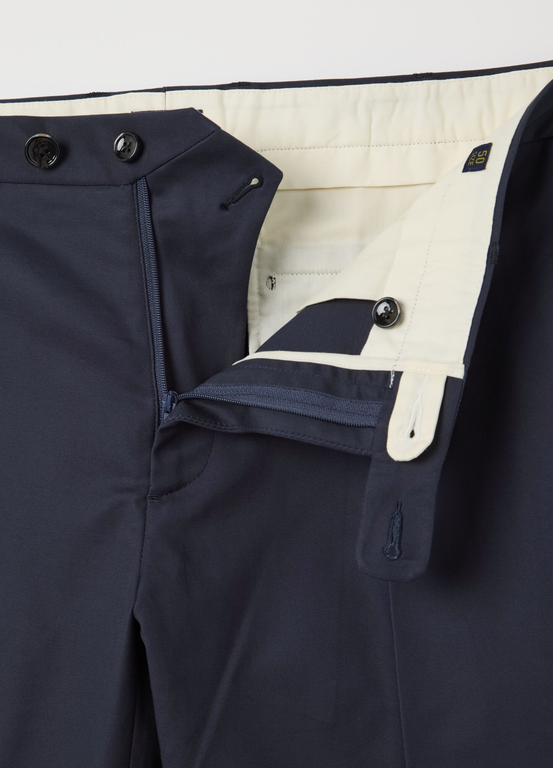 Pantaloni chino blu slim fit