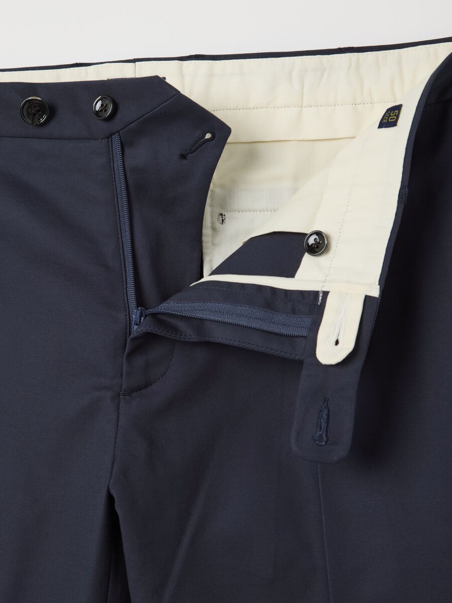 Blue slim-fit chino trousers_5