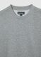 Regular fit grey cotton blend sweatshirt_5