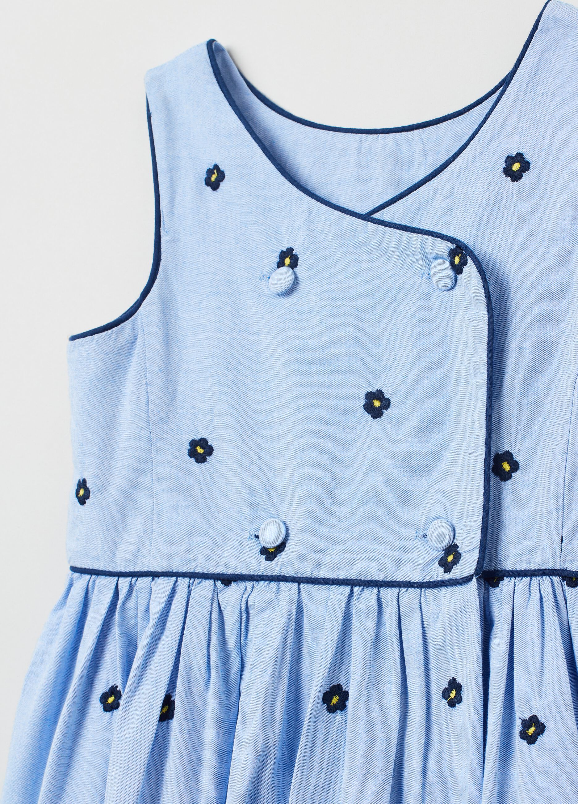 Vestito in cotone ricamo fiorellini_2