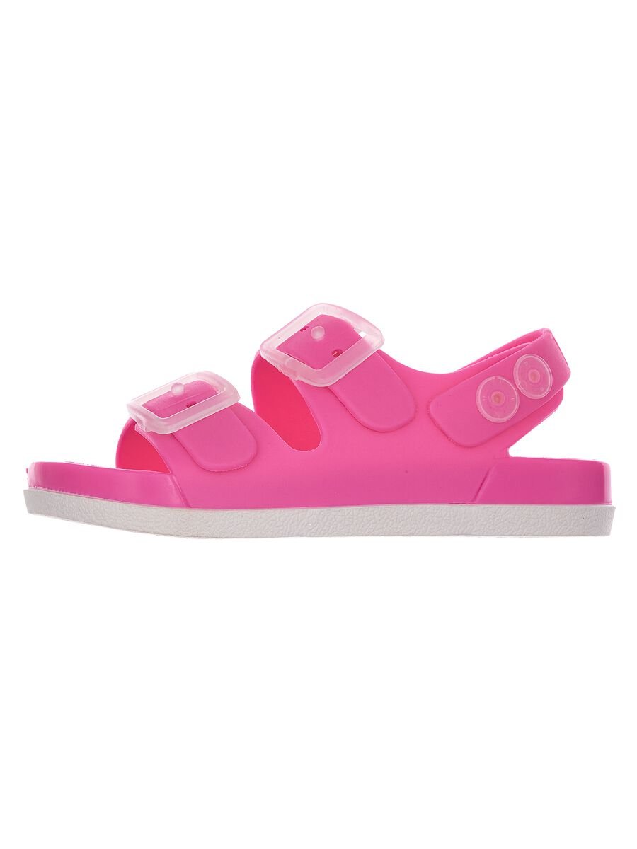 Girls' pink sandals with adjustable closure_0