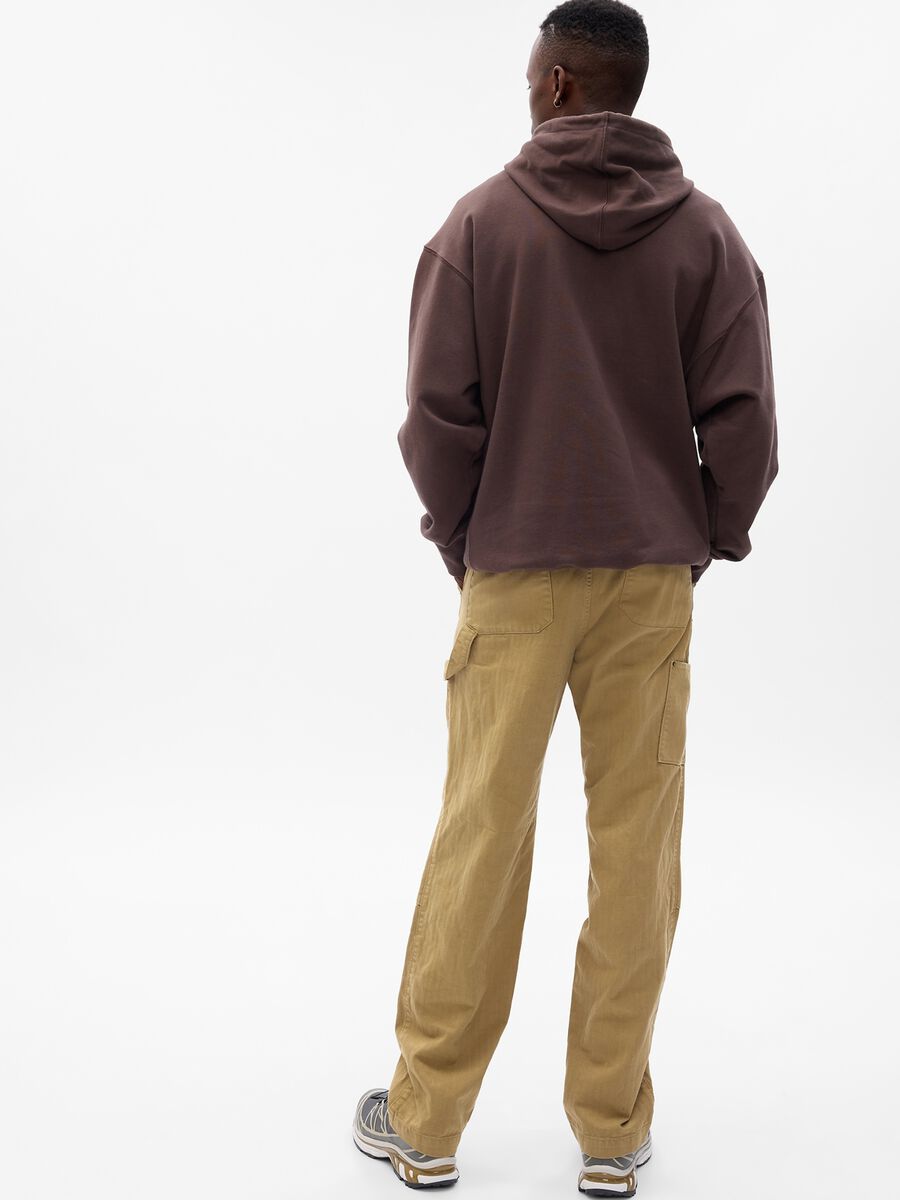 Pantaloni carpenter con trama ripstop_1