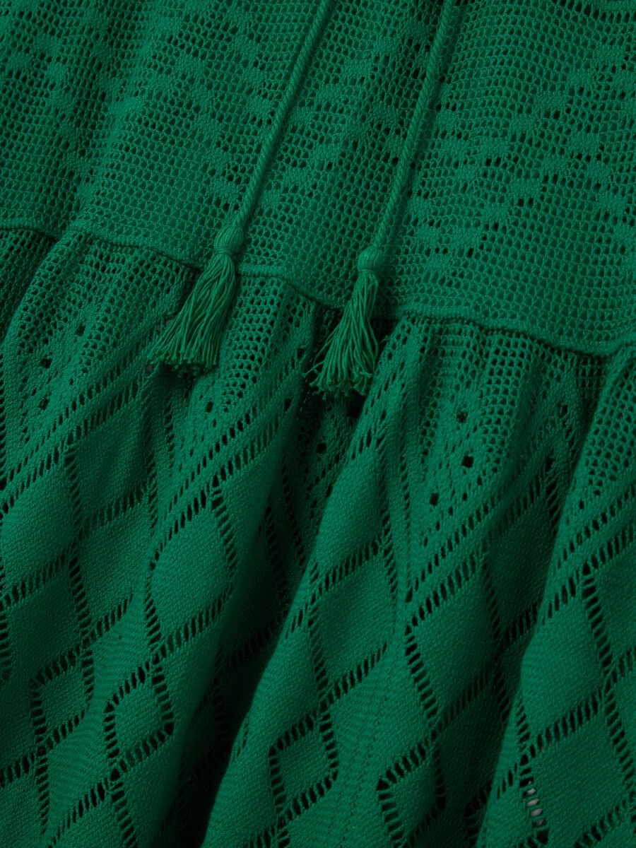 Green skirt with cotton and polyester texture Piombo_5