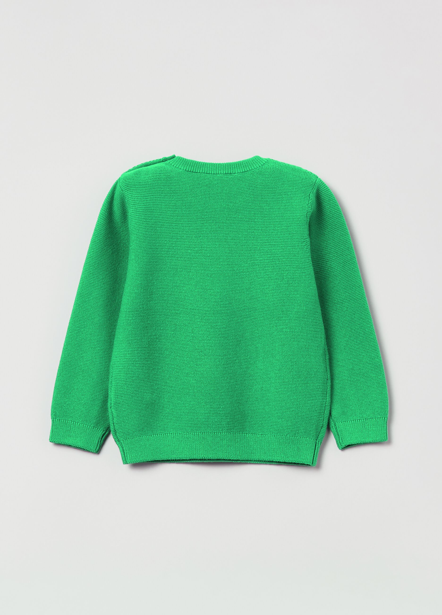 Pullover in cotone tinta unita_1