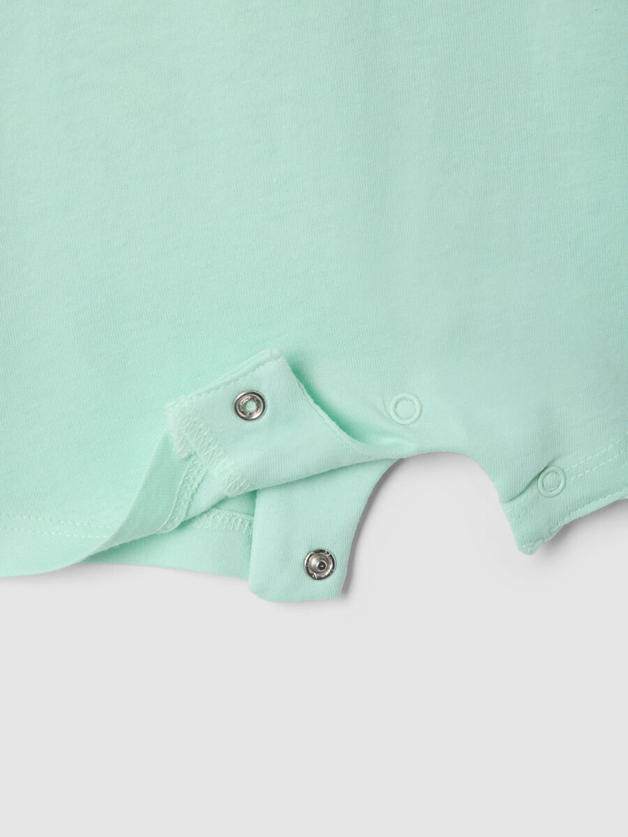 Newborn multicolour cotton romper twin pack with dinosaurs_2