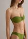 Green bandeau bikini top in stretch fabric_3