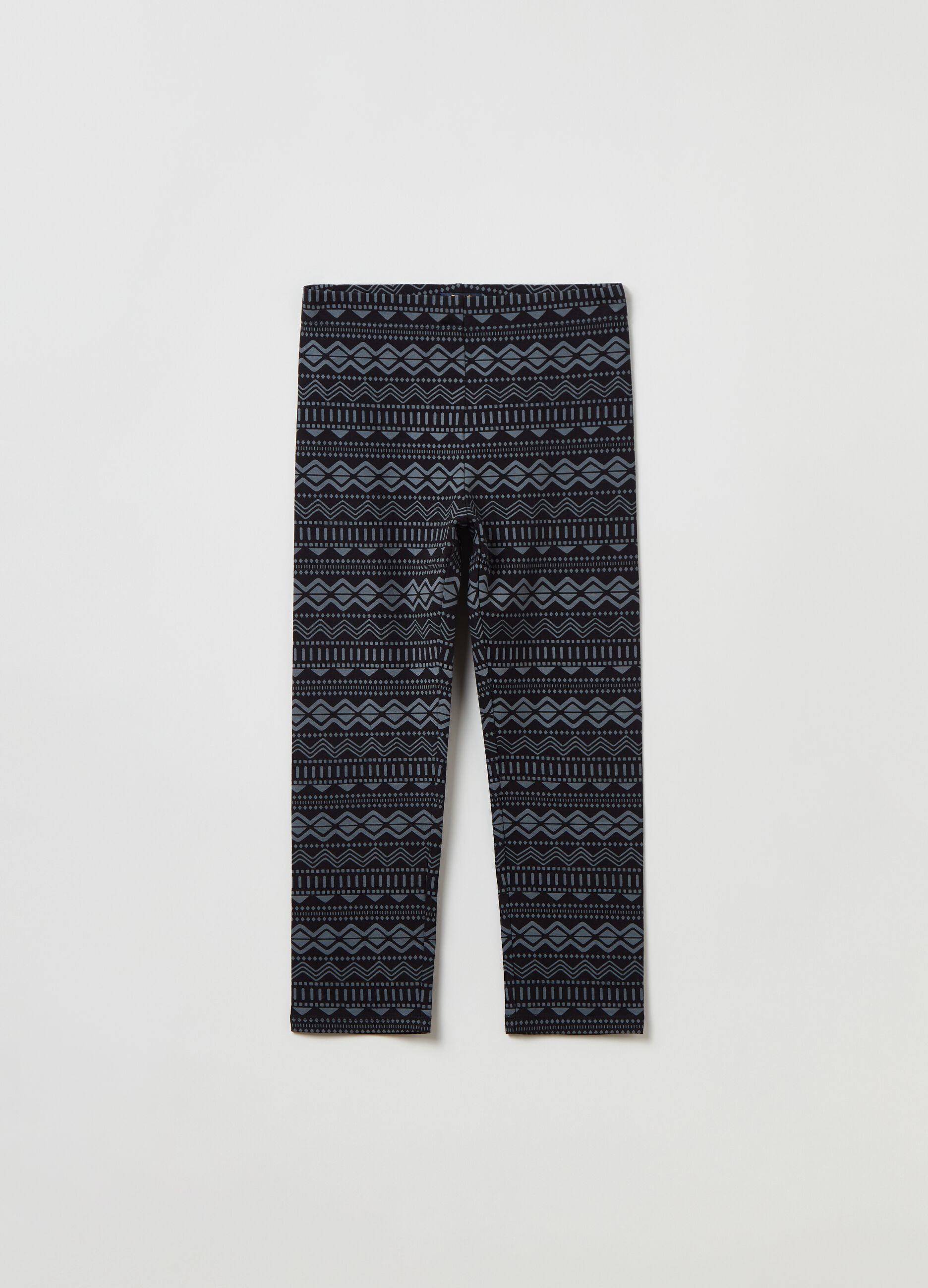 Leggings con stampa etnica all-over_0