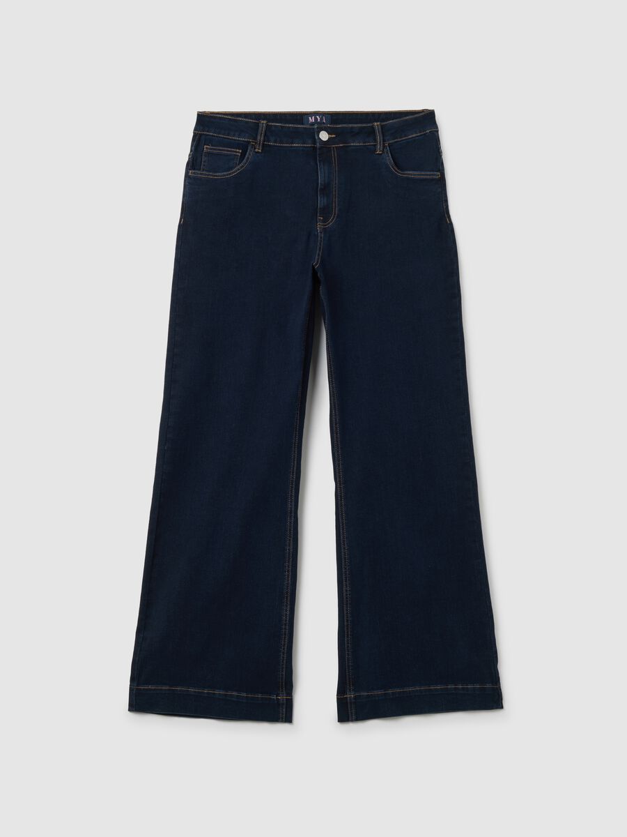 Blue Denim Bootcut Jeans_4