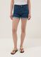 Light blue regular-fit stretch cotton denim shorts_1